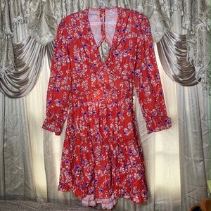 Red Floral Summer Dress